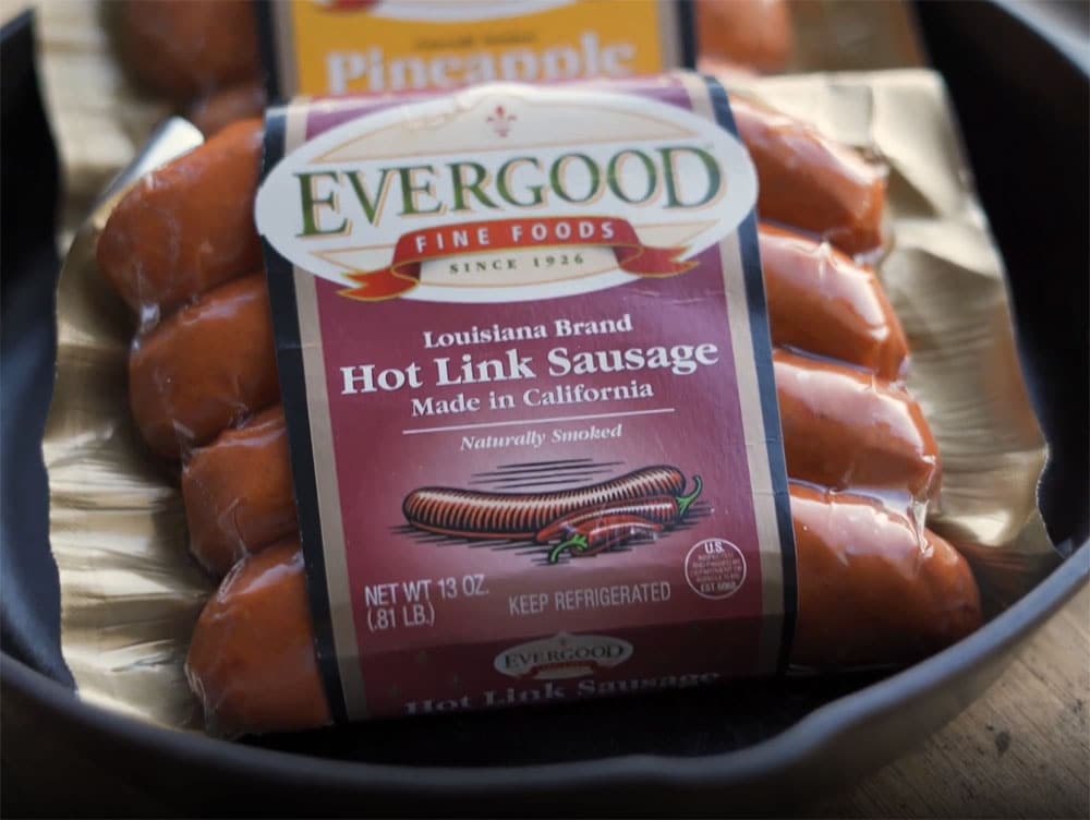 Calories in Evergood Louisiana Hot Links and Nutrition Facts